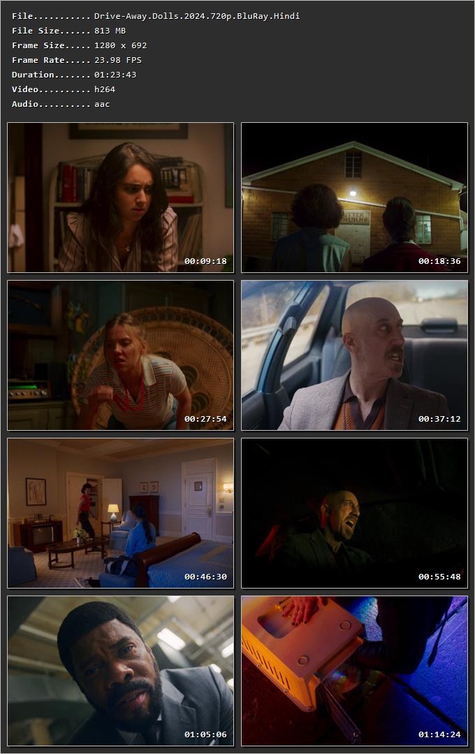 Drive-Away Dolls (2024) Hindi Dual Audio HDRip 1080p – 720p – 480p
