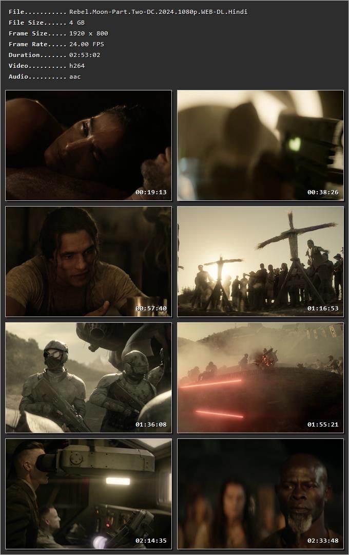 Rebel Moon – Part Two: The Scargiver (2024) Hindi Dual Audio HDRip uncut 1080p – 720p – 480p