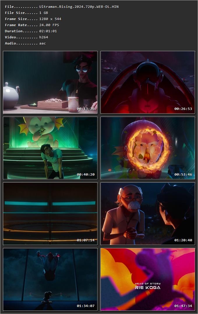Ultraman: Rising (2024) Hindi Dual Audio HDRip 1080p – 720p – 480p
